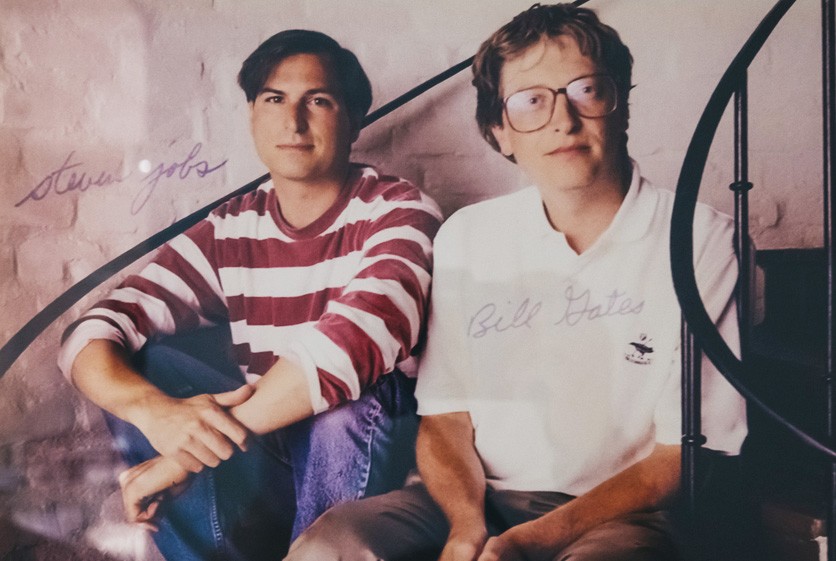 Steve Jobs und Bill Gates Fotografie