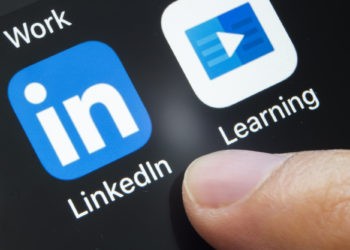 LinkedIn und LinkedIn Learning Apps auf dem Smartphone