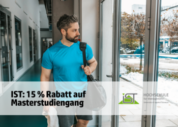 Gesundheitsprävention & Sportmanagement Masterstudiengang an der IST, Jubiläumsrabatt für 2026