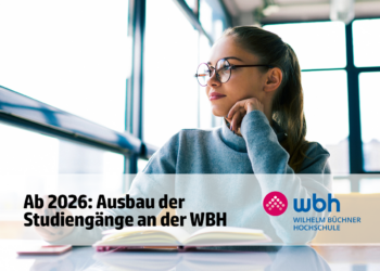 Studentin am lernen, Wilhelm-Büchner-Hochschule, neue Studiengänge